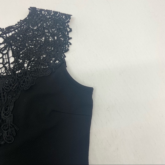 Eclipse Fit & Flare Black Lace Sleeveless Dress S - Picture 11 of 12